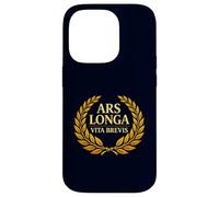 Ars Longa Vita Brevis Latin Philosophy Laurel Case for iPhone 14 Pro