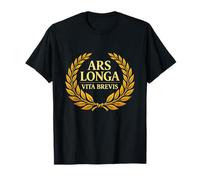 Ars Longa Vita Brevis Latin Philosophy Laurel T-Shirt