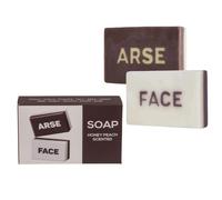 LND Gifts Soap Bar Arse Face Double Sided Soap Mens Soap Secret Santa Gifts Joke Gift For Husband, Joke Gift For Wife Hilariously Funny Secret Santa Joke Gifts For Work Colleagues And Your Boss