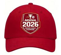 Arsenal 2026 Champions Cotton Baseball Cap - North London Tribute Adjustable Dad Hat with Embroidered Champions 2026" for Adult Unisex