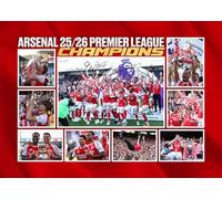 Arsenal - 2026 Premier League Champions Multi Signed A4 Montage Photo Print Which Would Make A Great Gift For Any Fan