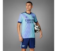 adidas Mens AFC Arsenal FC 24/25 Authentic Third Jersey Clear Aqua/Light Flare Purple S