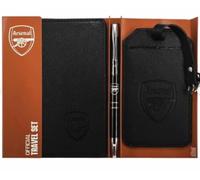Arsenal 3 Piece Travel Set - Pen Passport Case & Luggage Label