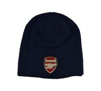 Arsenal Crest Beanie Hat Light Navy
