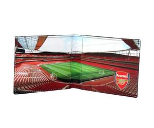 Arsenal Embossed Leather Wallet Stadium Print