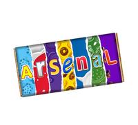 ARSENAL England Football Club Team Chocolate Bar Wrapper Novelty Gift Present On Birthday SportDay CH-9360 (without chocolate bar (wrapper only))