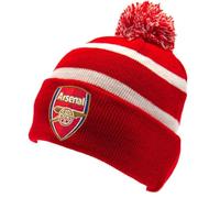 Arsenal English Premier League Red/White Knitted Ski Bobble Hat - Authentic EPL, Red, One size