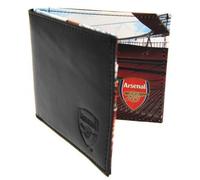 Arsenal F.C. Embossed Leather Wallet Panoramic 801- leather wallet- embossed crest- panoramic stadium picture inside- multiple card slots- approx 11cm x 9cm- in a gift box- Official Football Merchandise