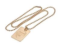 Arsenal F.C. Gold Plated Dog Tag & Chain