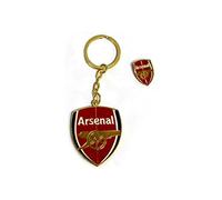 Arsenal F.C. Keyring & Badge Set
