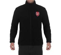 Arsenal F.C. Men's Official Full Zip Fleece Jacket - Black, XL