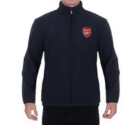 Arsenal F.C. Men's Official Full Zip Fleece Jacket - Navy, Large
