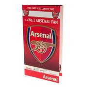 Arsenal F.C. Official Birthday Card - No.1 Fan Certificate, Multi, One Size, UTTA2472_1