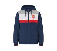 Arsenal F.C. Official Hooded Top - Full Zip Adults Hoodie - Arsenal Crest Sweater (UK, Alpha, XL, Regular, Regular) Multicolor