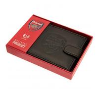 Arsenal F.C. RFID Anti Fraud Wallet ( Real Leather ) Debossed Crest