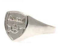 Arsenal F.C. Silver Plated Crest Ring Medium