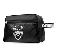 Arsenal F.C. Toiletry Bags for Men, Hanging Wash Bag with Zipped Pocket - Gifts for Him