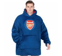 Arsenal FC Adults Oversized Hoodie Blanket Official Football Gift Navy S-L