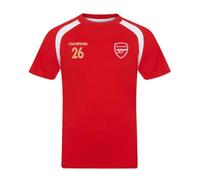 Arsenal FC Boys Poly T-Shirt Champions 2026 Official Football Gift