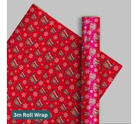 Arsenal FC Christmas Wrapping Paper 3m Roll - Football Gift Wrap ASX05