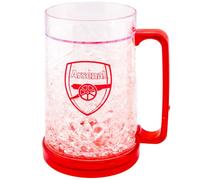 Arsenal FC Crest Freezer Tankard (One Size) (Red/Clear)