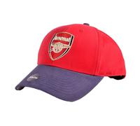 Arsenal FC Crest Two Tone Baseball Cap in Red Arsenal FC Red One Size