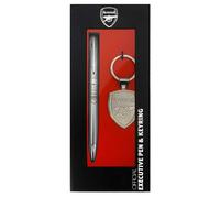 Arsenal FC Executive Gift Boxed Pen & Keyring Set in Silver Arsenal FC Silver