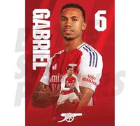 Arsenal FC Gabriel 24/25 Action Poster Unframed A2