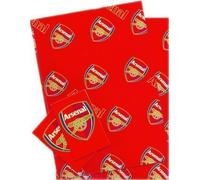 Arsenal FC Gift Wrap, 2 sheets and 2 gift tags