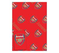 Official Arsenal Gift Wrap, 2 Sheets 2 Tags, Gift Wrap for Presents, Officially Licensed Gift Wrap