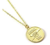 Arsenal FC Gold Finish Crest Pendant Necklace