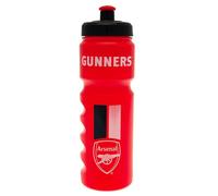 Arsenal FC Gunners Crest Plastic Water BottleOne Size Red/White/Black TA9453