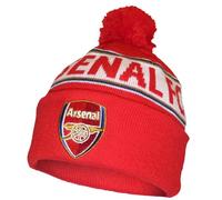 Arsenal FC Jacquard Knitted Bronx Bobble Hat Red