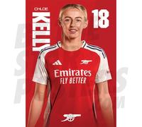 Arsenal FC Kelly 24/25 Headshot Poster Unframed A4