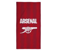 CHARACTER WORLD Official Arsenal FC Towel | Super Soft Feel, Lightning Football Club Design | Perfect The Home, Bath, Beach & Swimming Pool | One Size 75cm x 150cm | 100% Cotton