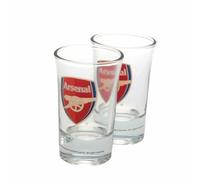 Arsenal FC Logo Shot Glasses Set of 2 (One Size) (Clear)
