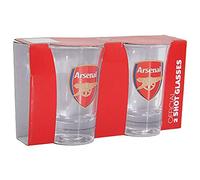 Arsenal FC Logo Shot Glasses Set of 2 (One Size) (Clear)
