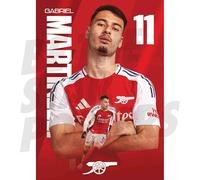 Arsenal FC Martinelli 24/25 Action Poster Unframed A4