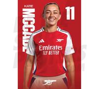 Arsenal FC McCabe 24/25 Headshot Poster Unframed A4