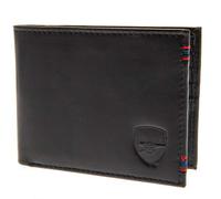 Arsenal FC Mens Leather Stitched Wallet (One Size) (Black)