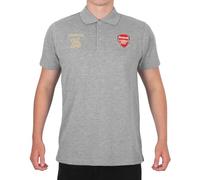 Arsenal FC Mens Polo Shirt Champions 2026 Official Football Gift Grey Small
