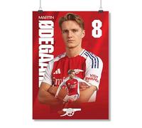 Arsenal FC Odegaard 24/25 Action Poster Unframed A2