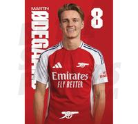 Arsenal FC Odegaard 24/25 Headshot Poster Unframed A3