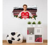 Arsenal FC - Odegaard 25/26 Broken Wall Sticker (90cm Width x 50cm Height)
