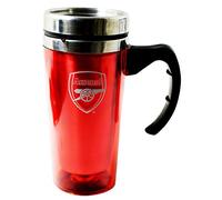 Arsenal FC Official Aluminium Football Travel Mug (One Size) (Red)