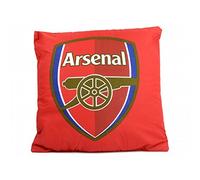 Arsenal FC Official Football Crest Cushion (37cm x 37cm) (Red)