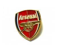 Arsenal FC Official Football Crest Pin Badge (One Size) (Red/Gold)