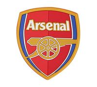 Arsenal FC Official Football Crest Rubber Fridge Magnet (One Size) (Red/Gold/Navy)