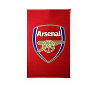 Arsenal FC Official Football Crest Rug (One Size) (Red/Gold)