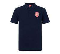 Arsenal FC Official Football Gift Boys Crest Polo Shirt Navy 12-13 Years XLB